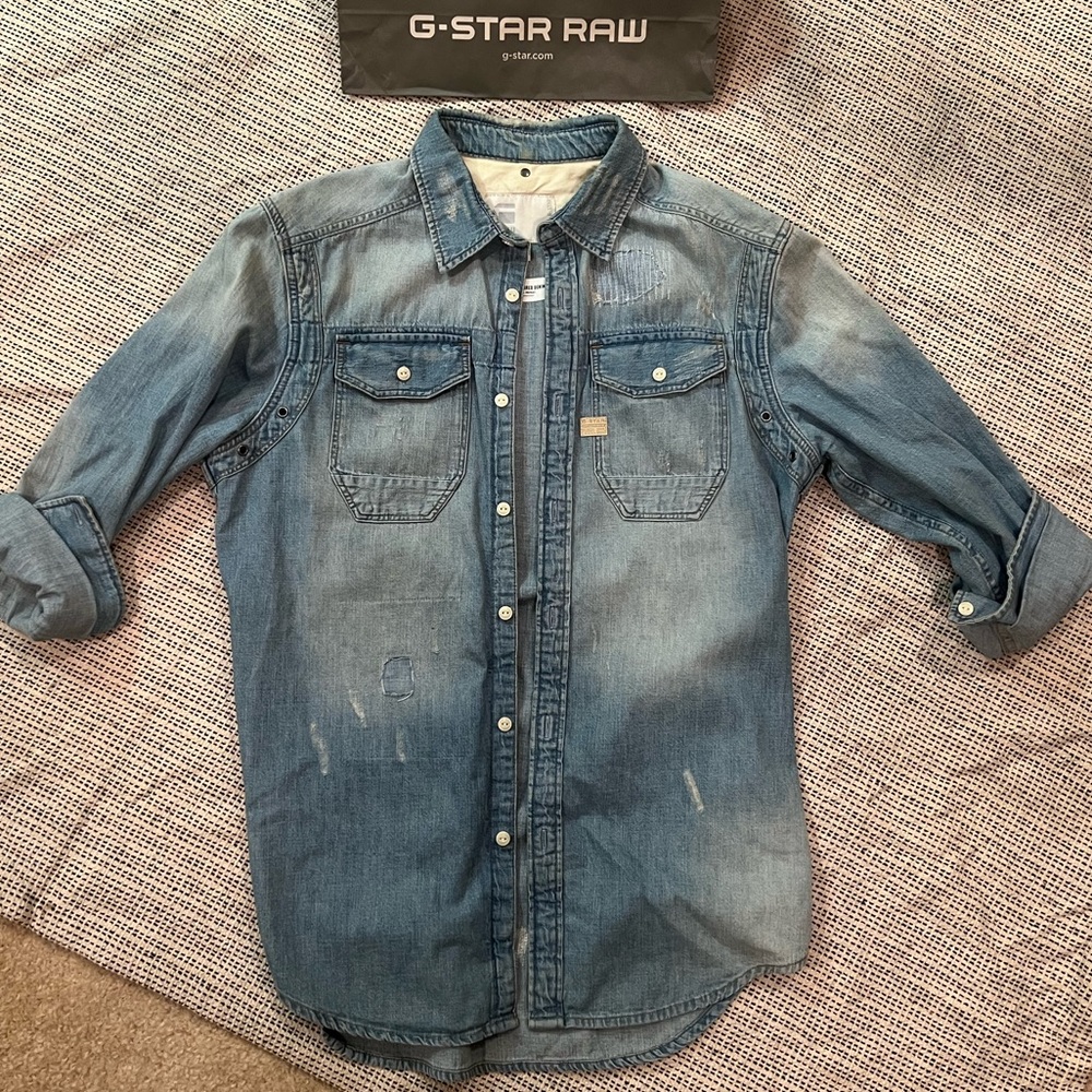 G-Star Raw Denim Shirt Long Sleeve